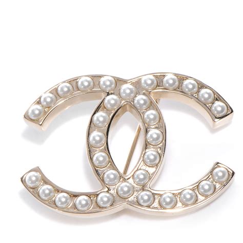 chanel brooch pearl and chain|faux chanel brooches and pins.